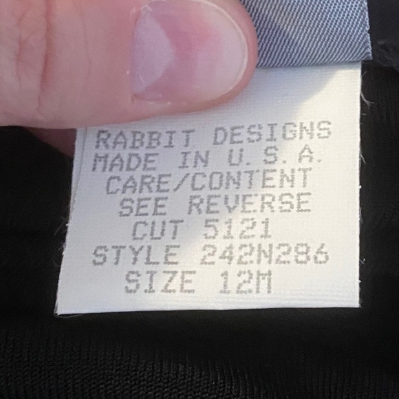 Rabbit Rabbit Rabbit Sparkly Black Jacket Size 12 - Picture 4 of 5
